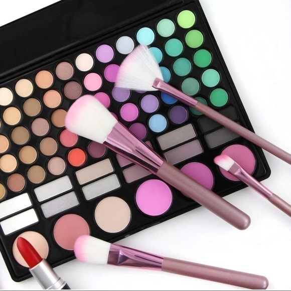 New - 22Pcs Premium, Soft Bristles Pink Makeup Brush Set With Case - Picture 7 of 7